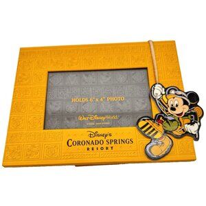 Rare Vintage Disney Coronado Springs Resort Picture Frame Photo 4X6 Mickey Mouse